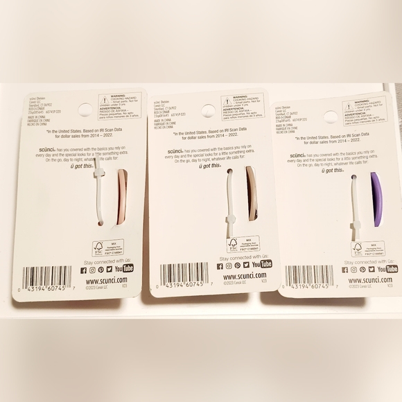 NWT 3×SCÜNCI LARGE HAIR CLAW SET + BONUS XL HAIR CLAW! - Picture 3 of 7